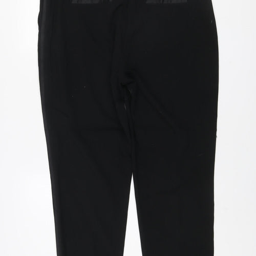 Olsen Women's Black Straight Leg Stretch Trousers Size 12