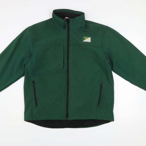 Result Men’s Green Softshell Jacket L Windproof Water Resistant