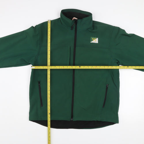 Result Men’s Green Softshell Jacket L Windproof Water Resistant