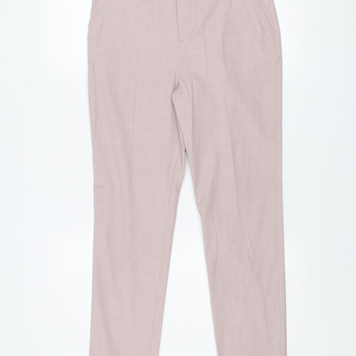 Marks and Spencer Girls Beige Chino Trousers 12-13 Years Regular Fit