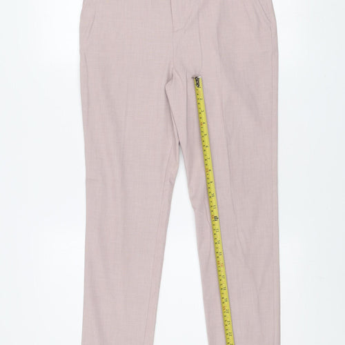 Marks and Spencer Girls Beige Chino Trousers 12-13 Years Regular Fit