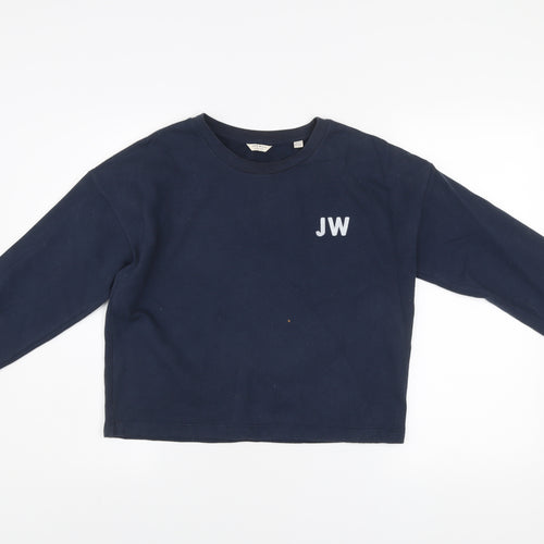 Jack Wills Women's Navy Blue Crew Neck Pullover Sweatshirt UK 10