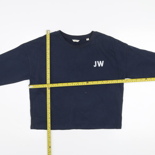 Jack Wills Women's Navy Blue Crew Neck Pullover Sweatshirt UK 10