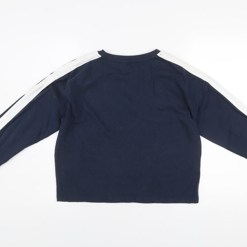 Jack Wills Women's Navy Blue Crew Neck Pullover Sweatshirt UK 10
