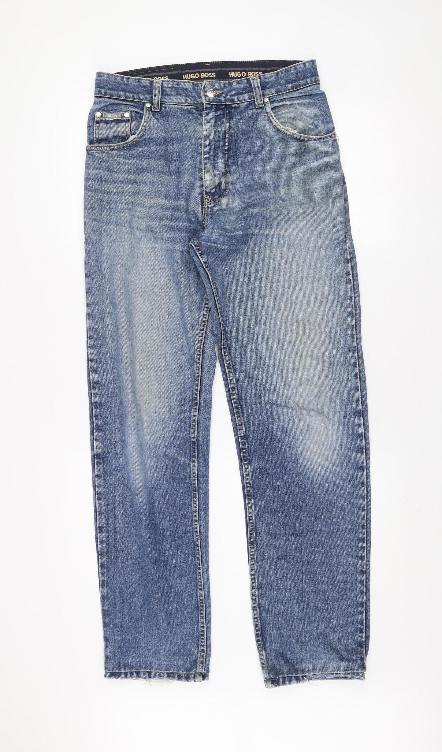 Hugo Boss Men’s Blue Alabama Straight Leg Jeans W30 L32 Denim