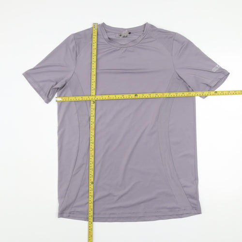Everlast Womens Purple Short Sleeve Active T-Shirt Size 12