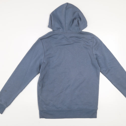 Jack & Jones Mens Blue Core Hoodie Size M Pullover Graphic Print