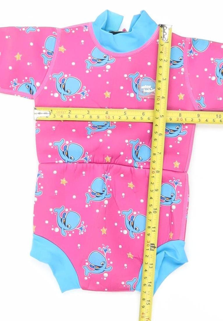 Water Babies Unisex Baby Pink Blue Whale Neoprene UV-Sun Suit Small