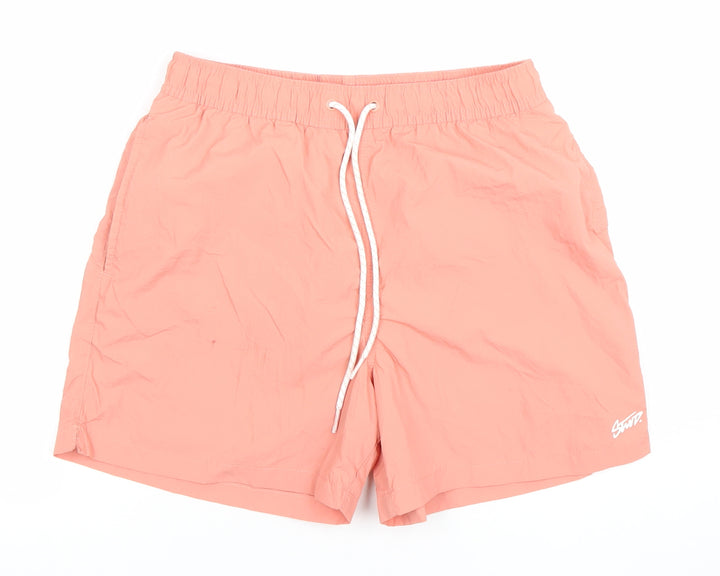 Pull & Bear Men’s Peach Swim Shorts S Nylon Quick Dry
