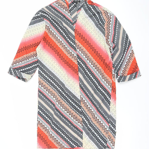 River Island Womens Multicoloured Tunic Blouse Size 8