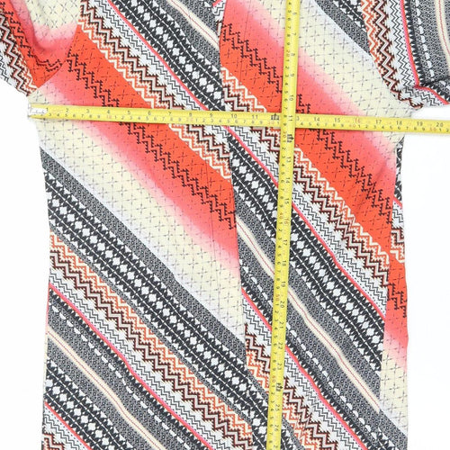 River Island Womens Multicoloured Tunic Blouse Size 8