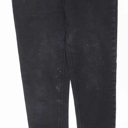 Denim Co. Women's Black Size 12 Slim Jegging Jeans with Ankle Zip