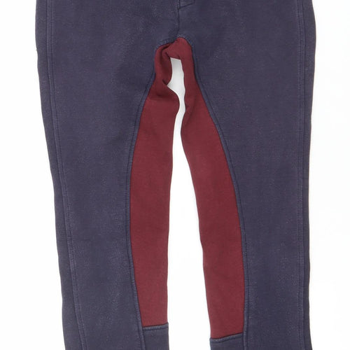 Wessex Womens Blue Cotton Equestrian Jegging Trousers Size 24