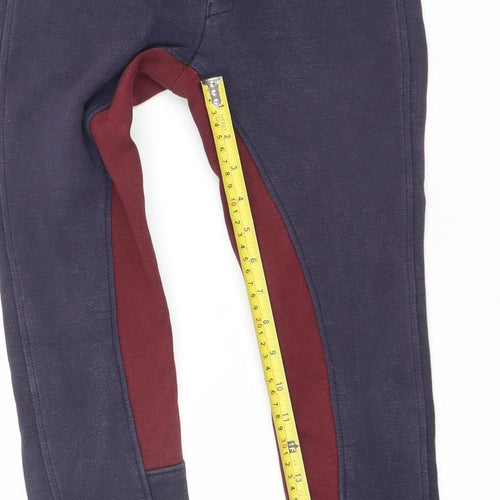 Wessex Womens Blue Cotton Equestrian Jegging Trousers Size 24