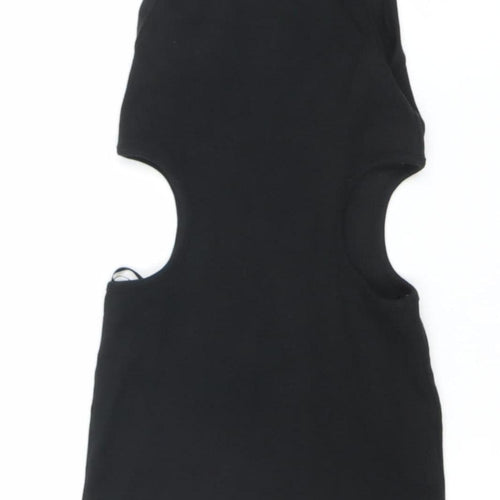 Zara Women’s Black Sleeveless Bodycon Mini Dress Size S