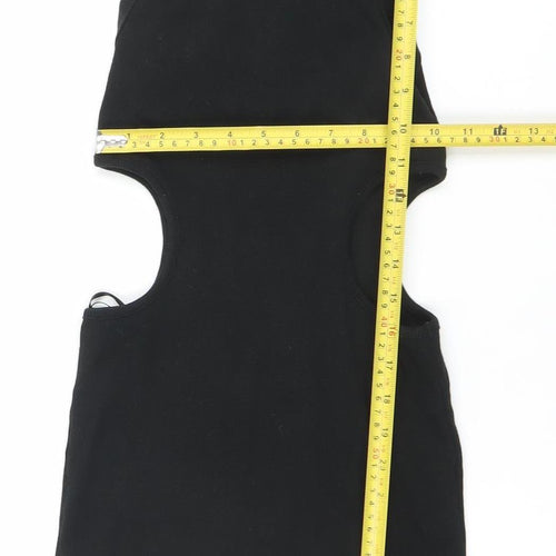 Zara Women’s Black Sleeveless Bodycon Mini Dress Size S