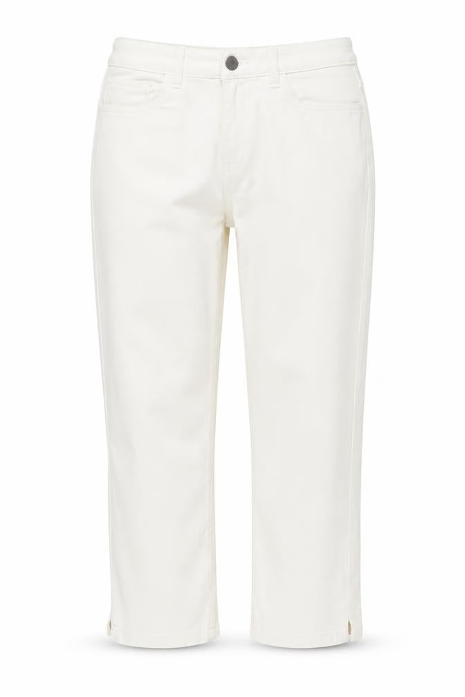 Dunnes Women’s Ivory Straight Leg Jeans Size 10 Stretch Denim