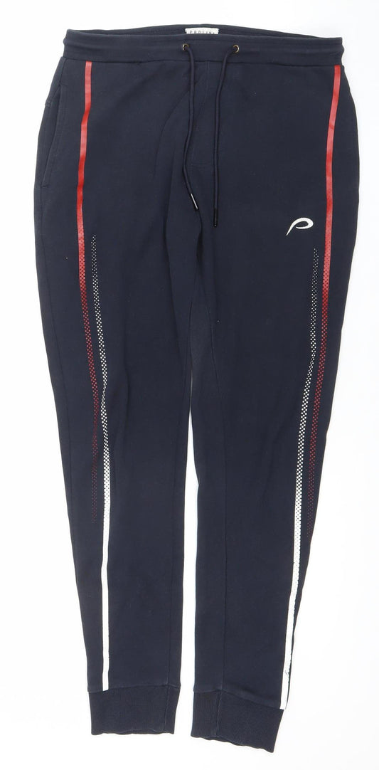 Proline Men's Black Jogger Trousers M 32in Cotton Blend Activewear