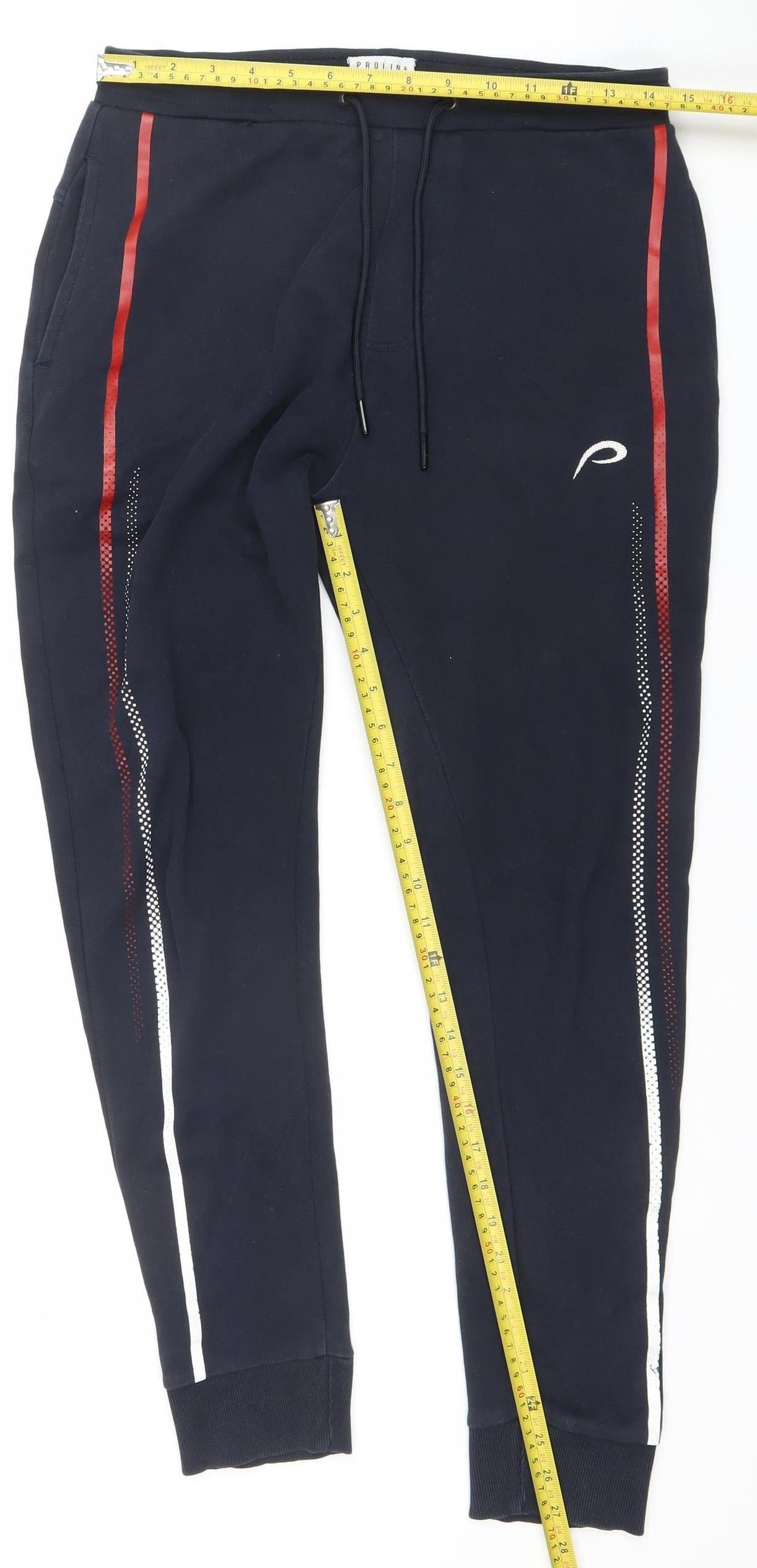 Proline Men's Black Jogger Trousers M 32in Cotton Blend Activewear