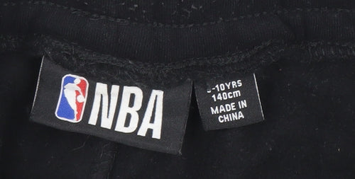 NBA Boys Black Los Angeles Lakers Jogger Sweatpants 9-10 Years Drawstring