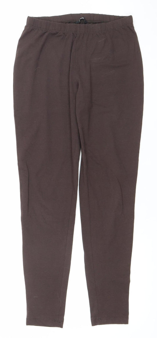 Marks and Spencer Women’s Brown Cotton Stretch Leggings Size S