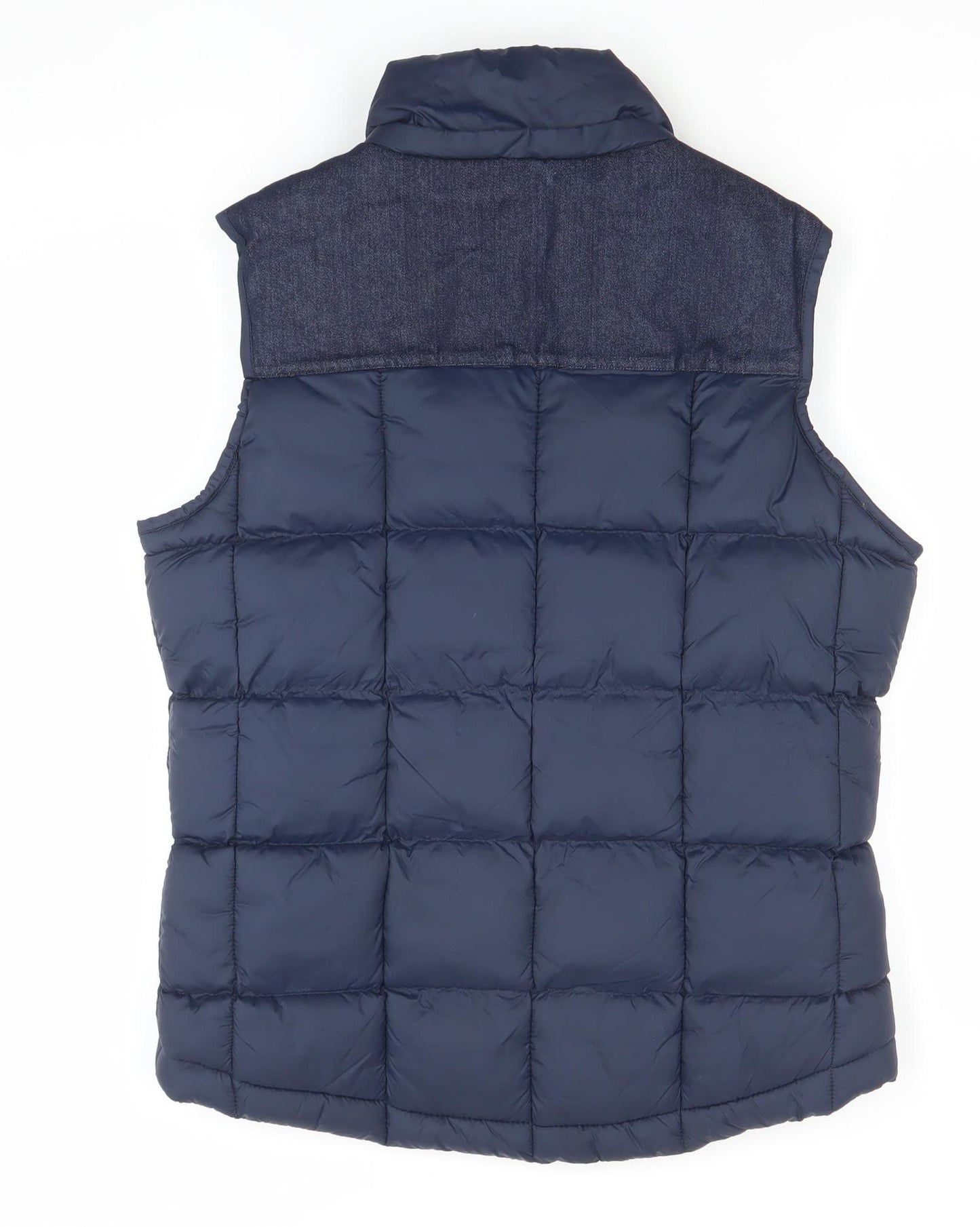 River Island Men's Blue Puffer Waistcoat S Regular Fit Padded Bodywarmer