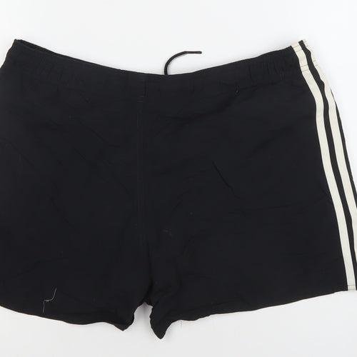 Adidas Women Black S Athletic Running Shorts Elastic Waist Quick Dry