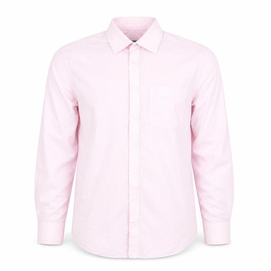 Marks and Spencer Mens Pink Regular Fit Long Sleeve Formal Shirt 15in 38cm