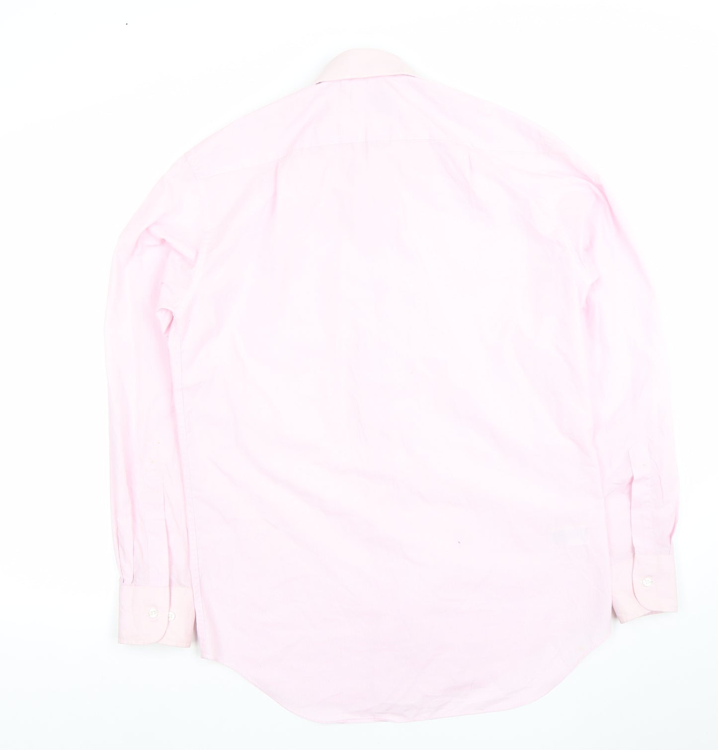 Marks and Spencer Mens Pink Regular Fit Long Sleeve Formal Shirt 15in 38cm