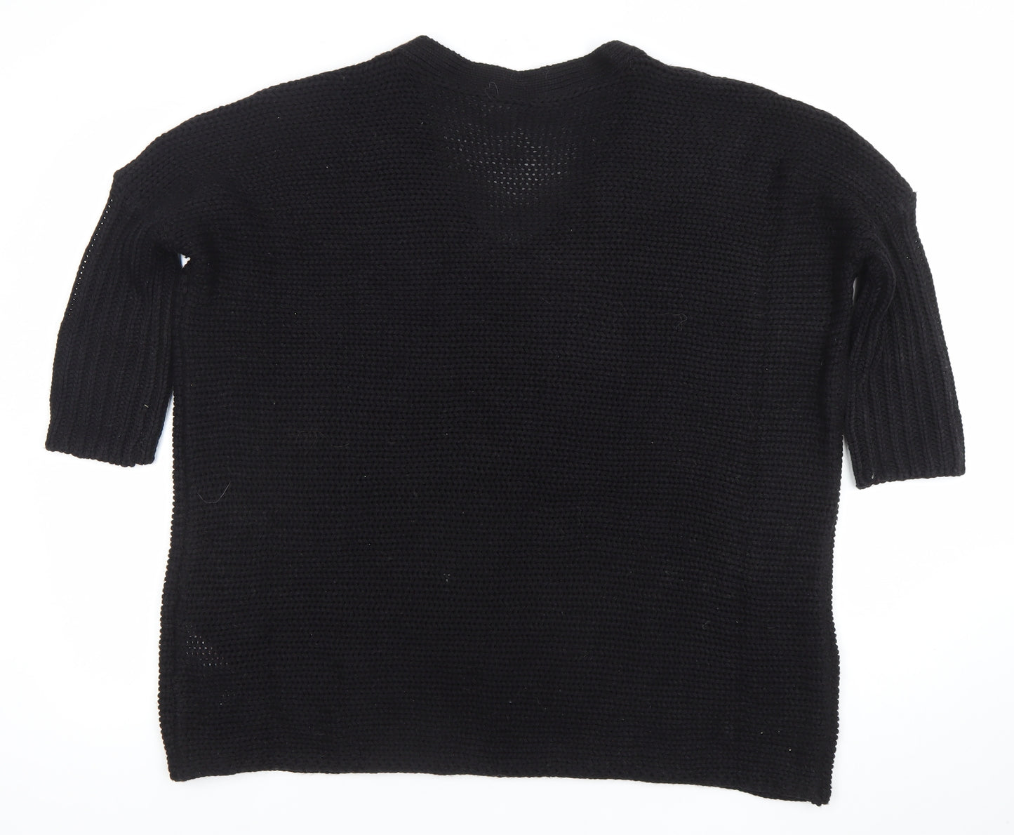 Noisy May Women’s Black Acrylic Knit V-Neck Jumper Size M