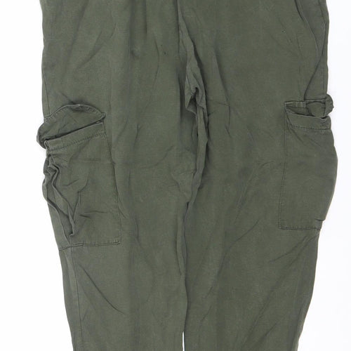 Mixerì Women’s Green Lyocell Jogger Trousers Size M