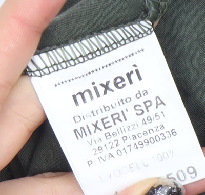 Mixerì Women’s Green Lyocell Jogger Trousers Size M