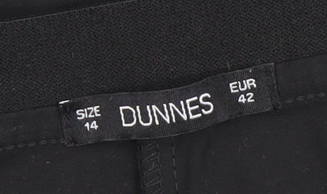 Dunnes Women’s Black Size 14 Straight Leg Trousers