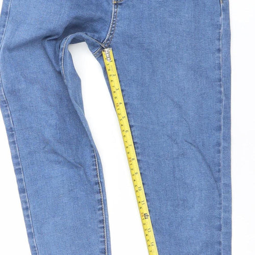 Denim Co. Women's Blue Mid Rise Skinny Jeans Size 12