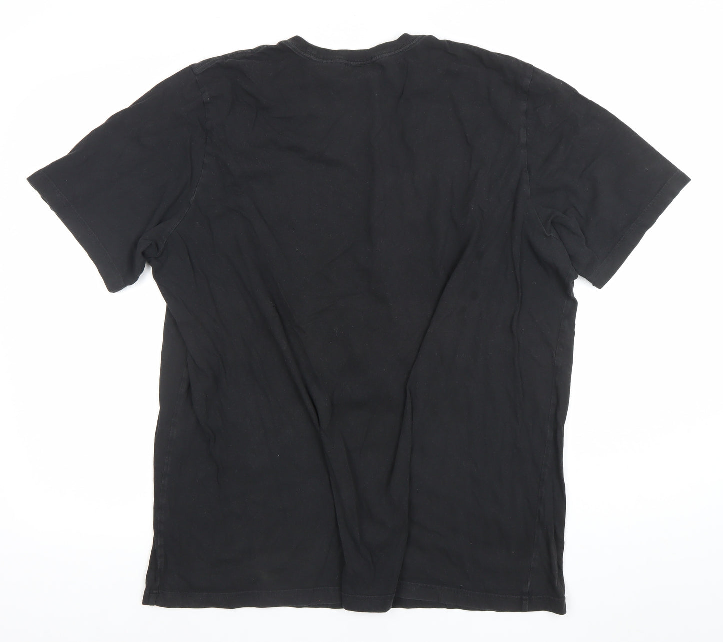 Adidas Mens Black XL Graphic Logo Short Sleeve Cotton T-Shirt