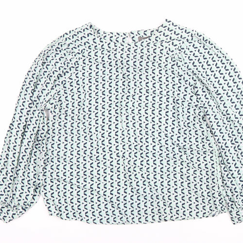 Max Women’s Multicoloured Geometric Long Sleeve Blouse UK 14