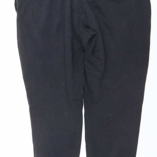 Armani Men’s Black Jogger Sweatpants M Regular Fit Cotton Blend