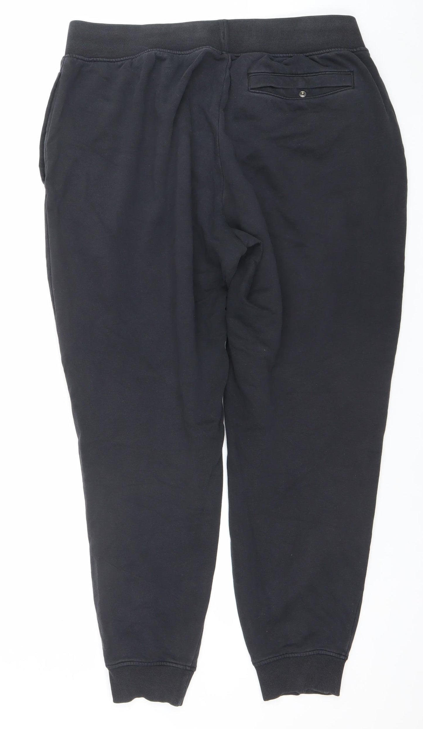 Armani Men’s Black Jogger Sweatpants M Regular Fit Cotton Blend