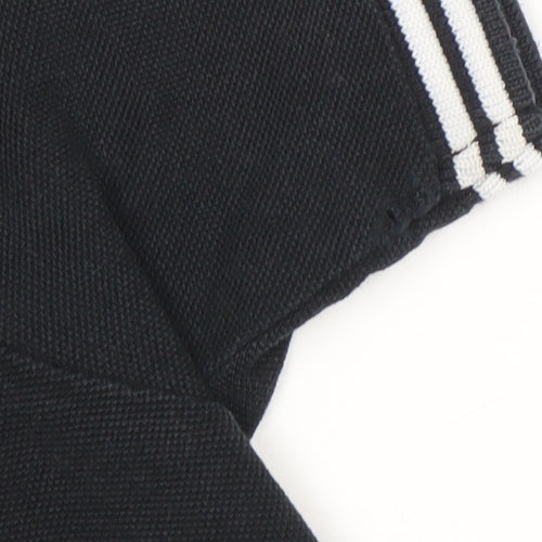Firetrap London Men's Black Short Sleeve Cotton Polo Shirt Size S