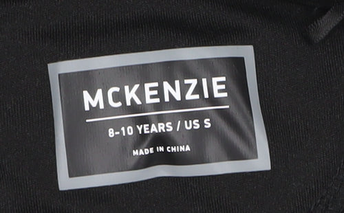 McKenzie Boys Black 8-10 Years 1/2 Zip Hooded Pullover Sweatshirt