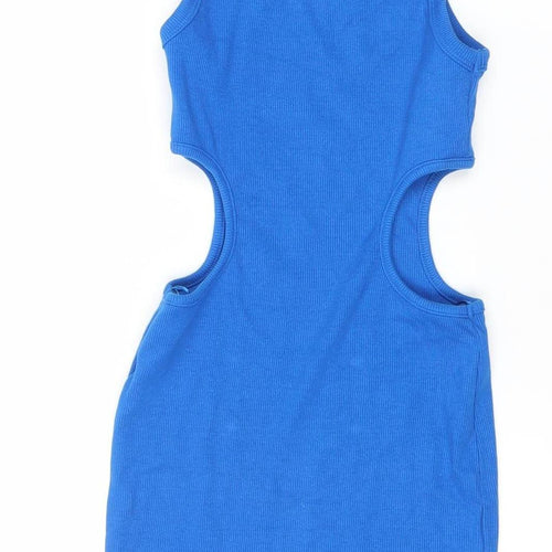 ZARA Women’s Blue Sleeveless Bodycon Knit Dress Size S