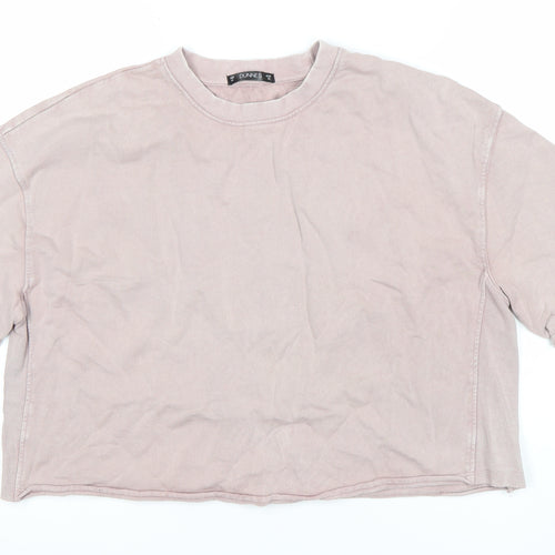 Dunnes Women’s Pink Cotton Relaxed Fit Short Sleeve T-Shirt M