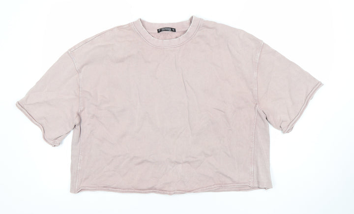 Dunnes Women’s Pink Cotton Relaxed Fit Short Sleeve T-Shirt M