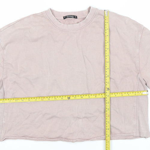 Dunnes Women’s Pink Cotton Relaxed Fit Short Sleeve T-Shirt M