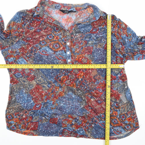 Isle Essentials Women's Multicoloured Size 16 Tunic Blouse