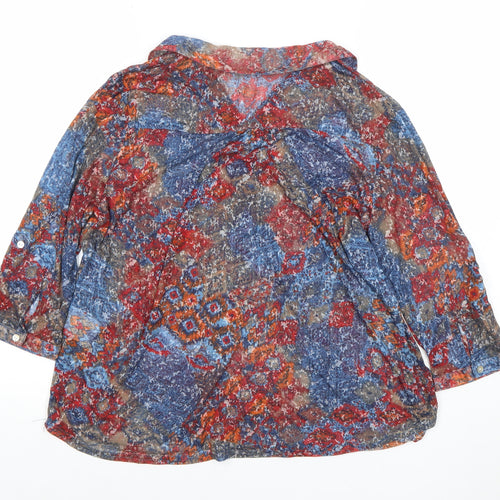Isle Essentials Women's Multicoloured Size 16 Tunic Blouse