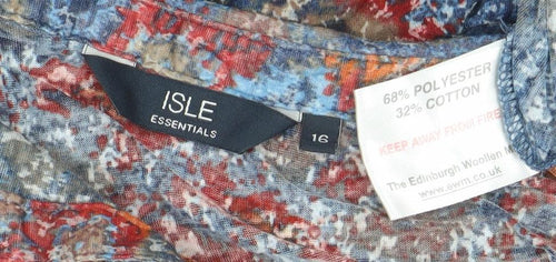 Isle Essentials Women's Multicoloured Size 16 Tunic Blouse