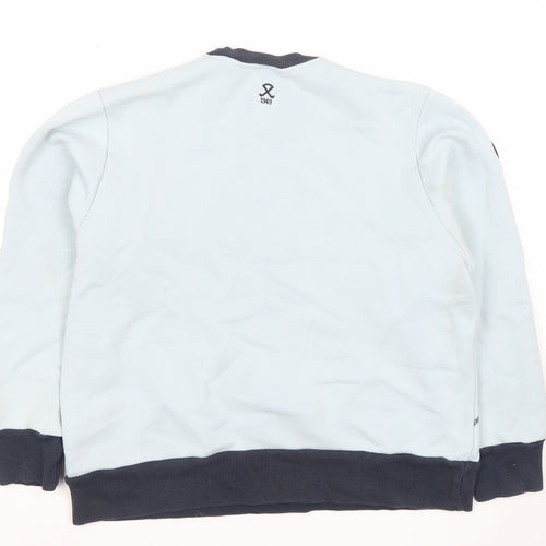 Adidas Men's Blue Crew Neck Pullover Sweatshirt Size M