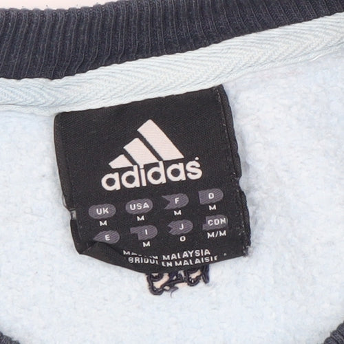Adidas Men's Blue Crew Neck Pullover Sweatshirt Size M