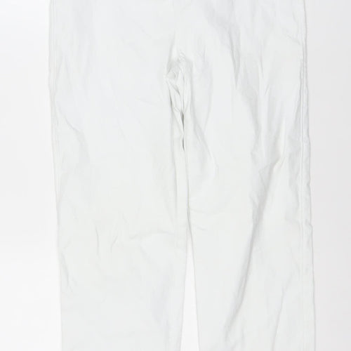 Gallery Womens White Straight Stretch Jeans Size Small